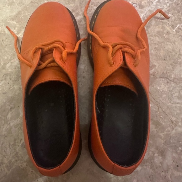 Dr. Martens Orange Leather Oxfords - Picture 7 of 15